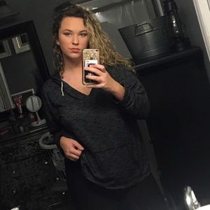 Cozy stripped light weight hoody